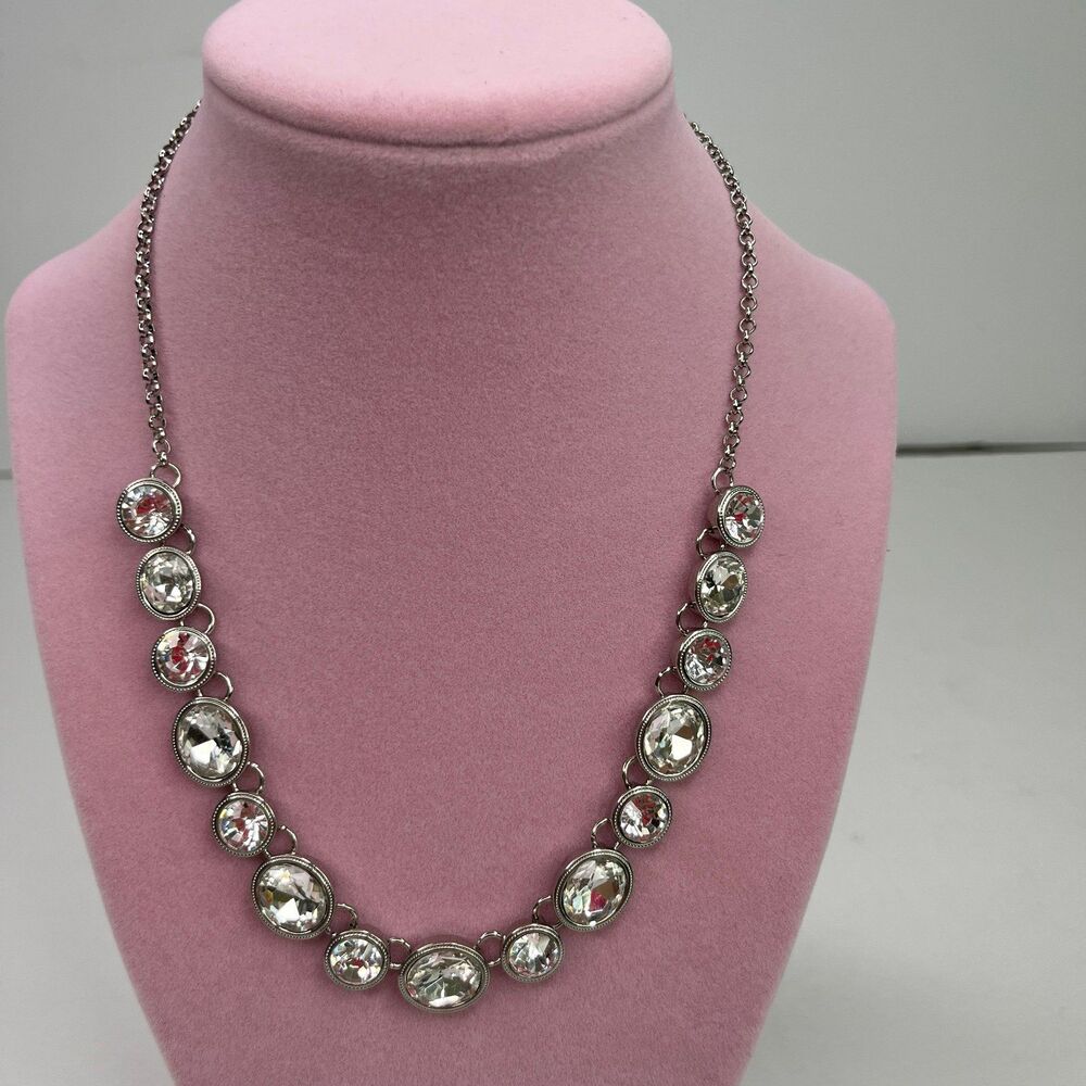 Necklace Rhinestones Women’s Jewelry Silver #588